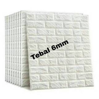Wall Foam Bata Putih 70x77cm tebal 5 6mm Shopee Indonesia Wall Foam Bata Putih 70x77cm tebal 5 6mm Shopee Indonesia