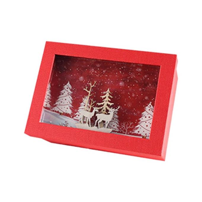 

PRCS TERHEBOH TREE CHRISTMAS 3D WOODEN CARVING PAPER GIFT BOX FOREST DC452CD3