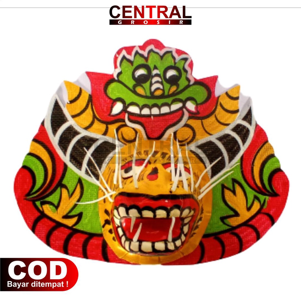 Topeng singa barong berbahan spons ringan untuk permainan tradisional anak | Topeng mainan anak
