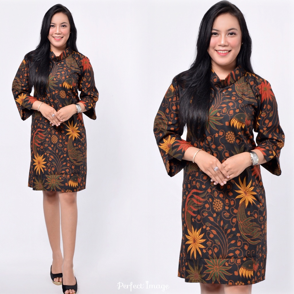 DRESS BATIK |MODEL DRESS TERBARU |DRESS BATIK TERBARU |DRESS TUNIK WANITA| BATIK KANTORAN