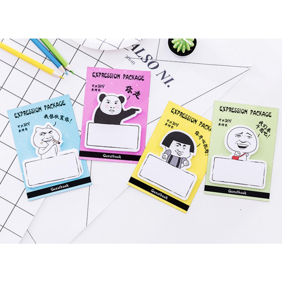 

sticky note expression/ sticky notes murah/ sticky notes lucu/ sticky note unik/ sticky notes karakter