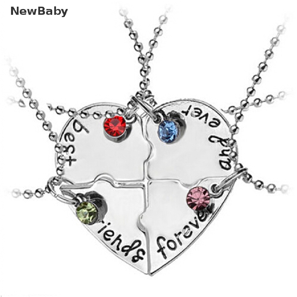 Kalung Rantai Persahabatan Liontin Puzzle Hati Motif Best Friends Forever And Ever Untuk Wanita