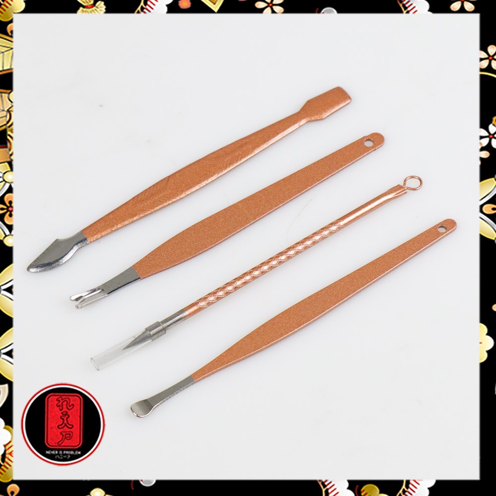 Gunting Kuku Nail Art Set Manicure Pedicure 15 PCS - CT02 - Pink