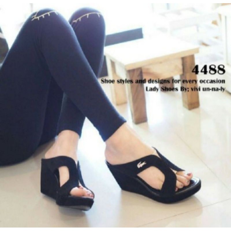 sandal wedges wanita crocodile - sandal wedges crocodile - sandal wedges wanita - sendal wedges