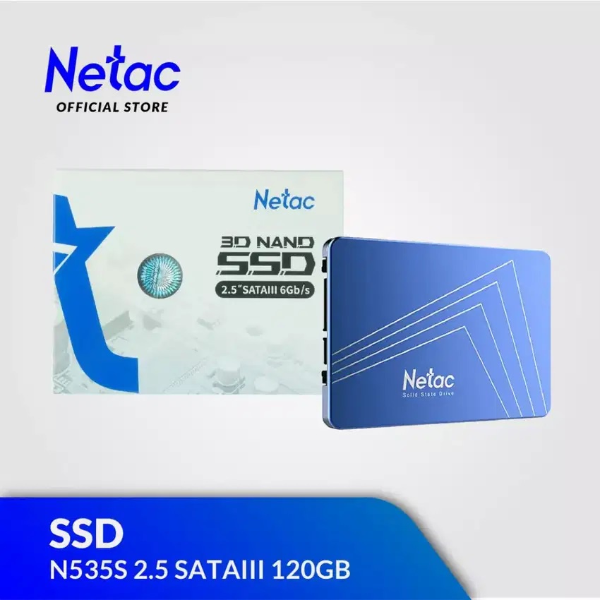 SSD Netac N535S 2.5 inch Sata III - 3D NAND - S.M.A.R.T - TRIM 120GB, 240GB, 480GB, 960GB