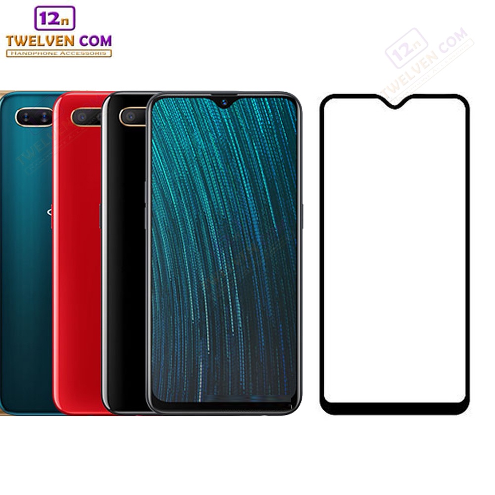 [FLASH SALE] zenBlade 5D Full Cover Tempered Glass Oppo A5s - Hitam