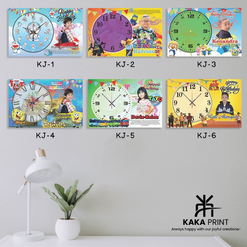 Jam Custom Anak Papan Mdf