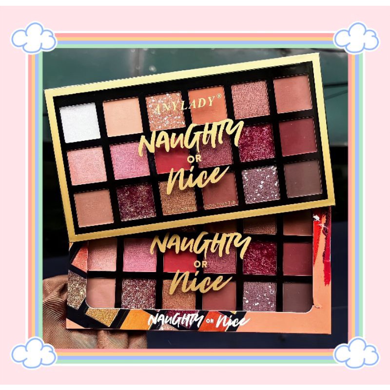 PROMO!!!EYESHADOW PALETTE NAUGTHY OR NICE ANY LADY 728B