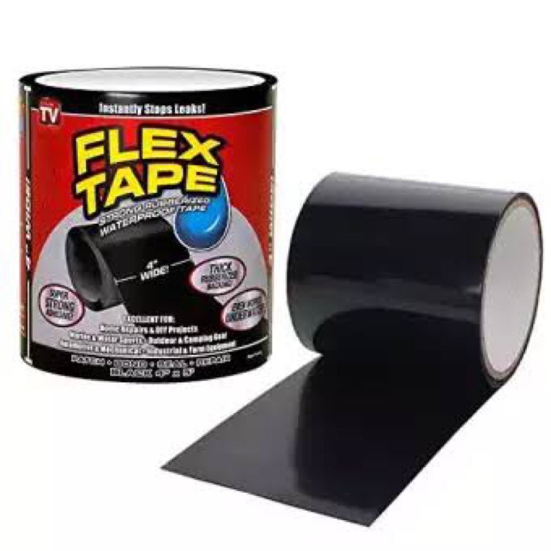 Isolasi Lakban Flex Tape Anti Air Bocor Super Kuat Waterproof Hitam