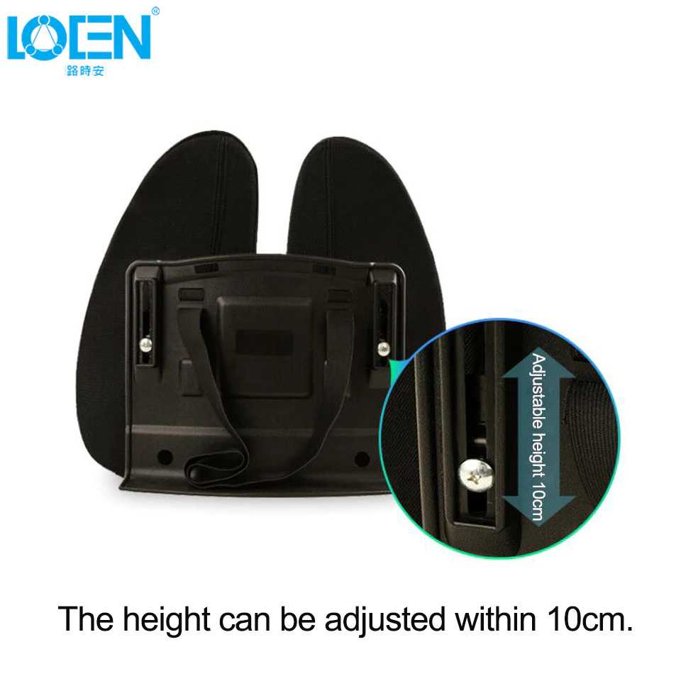 LOCEN Sandaran Kursi Ergonomic Adjustable Lumbar Back Support - TY3120