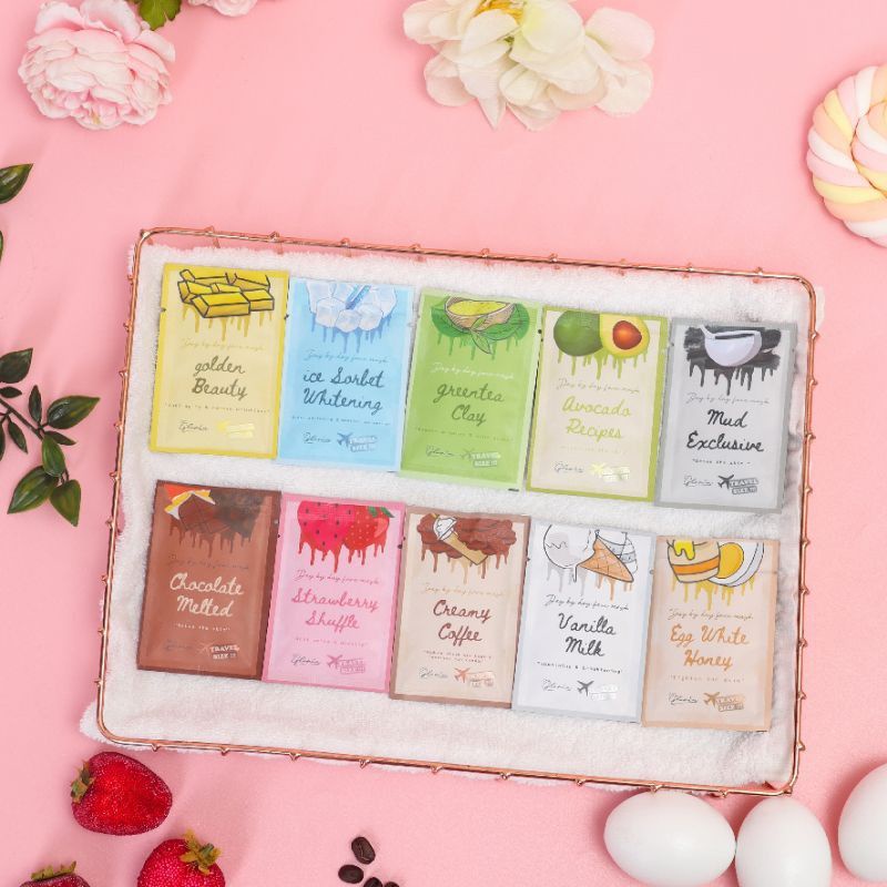 [ADA HARGA GROSIR] BPOM 10gr MASKER LEA TRAVEL SIZE BUBUK BY LEA GLORIA 100% ORIGINAL HIGH QUALITY