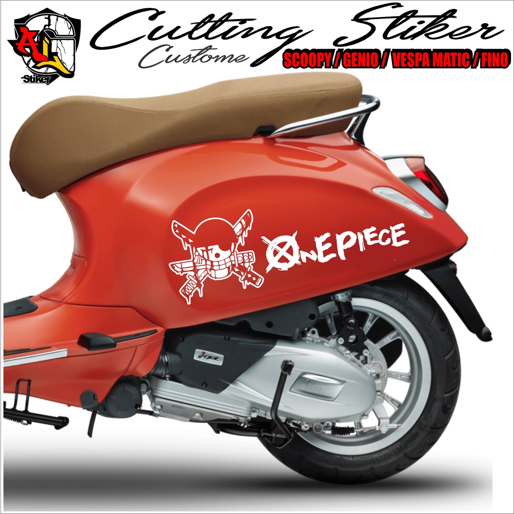 STIKER CATING ONE PIECE/SC.049/STIKER CATING SCOOPY,GENIO,VESPA MATIC,/STRIPING MOTOR/STIKER KARAKTE