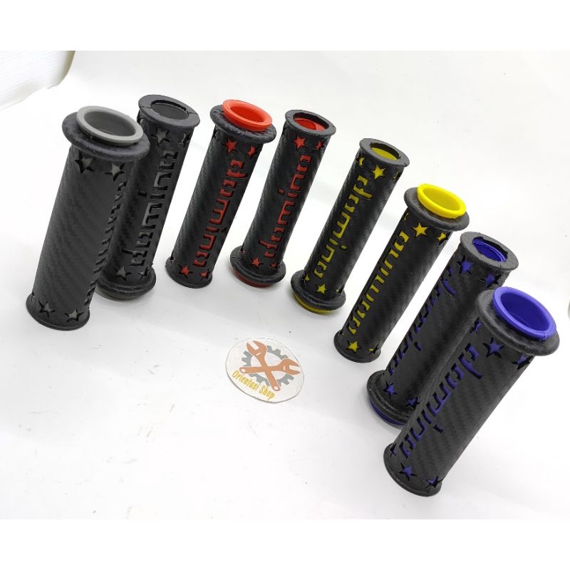 HANDGRIP DOMINO KARBON BINTANG EMPUK ENAK UNTUK DIGENGAM UNIVERSAL