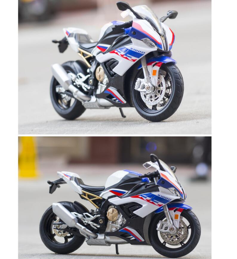 1:12 BMW S1000RR Sepeda Motor Dan Model Kendaraan Diecast Model Sepeda Motor Koleksi Mainan Sepeda Motor-8
