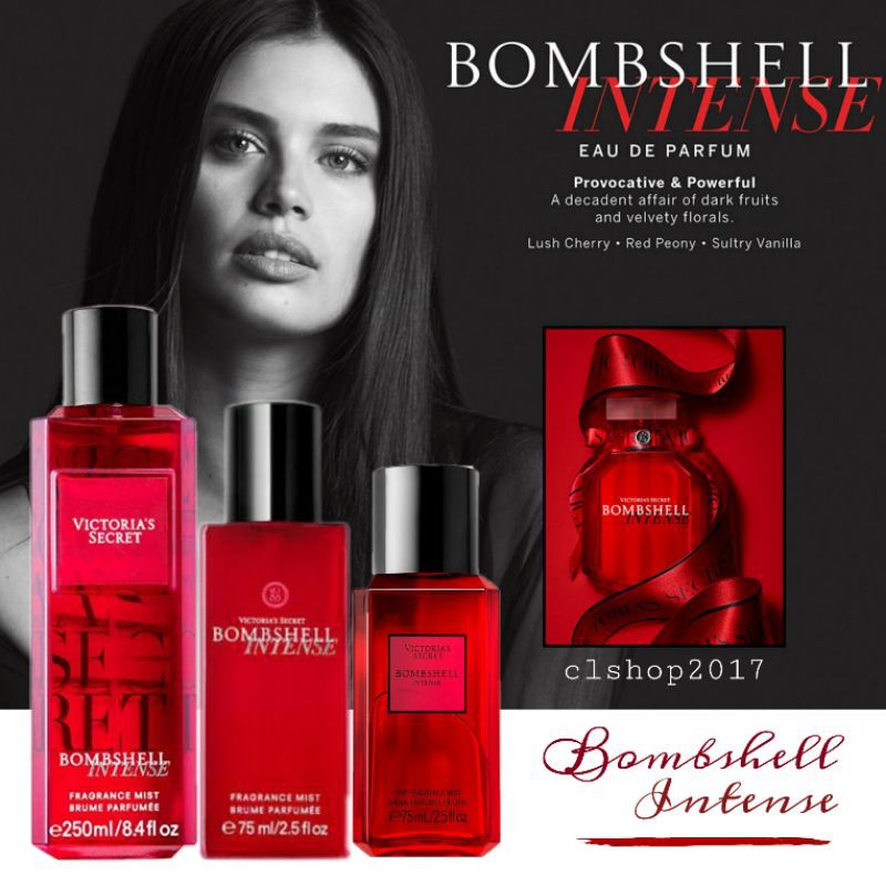 VICTORIA SECRET VS BOMBSHELL INTENSE CHYPRE FRUITY FLORAL LUSH CHERRY RED PEONY SULTRY VANILLA SERIES FULLSIZE TRAVELSIZE ROLLERBALL BODY LOTION MIST EAU DE PARFUM EDP