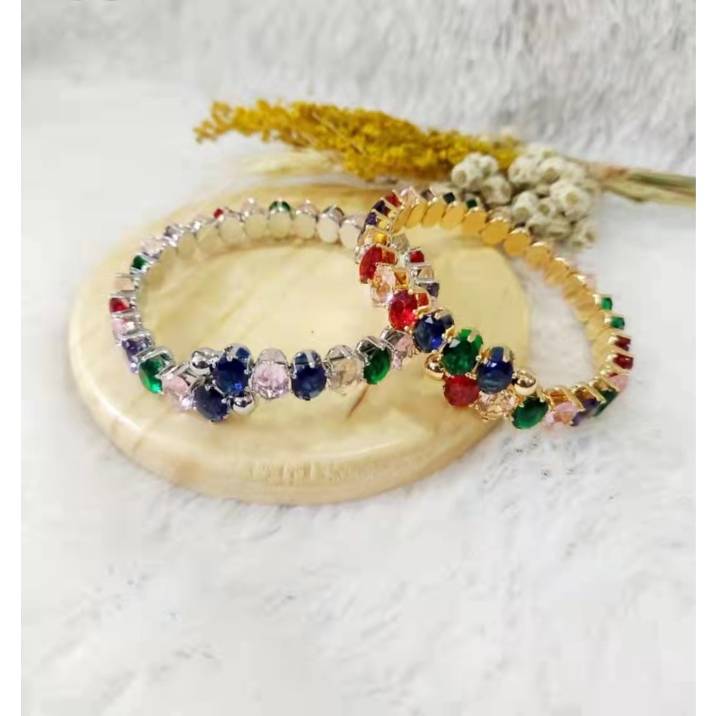 Gelang Xuping Mata Full Lapis Emas Perhiasan Fashion C.D