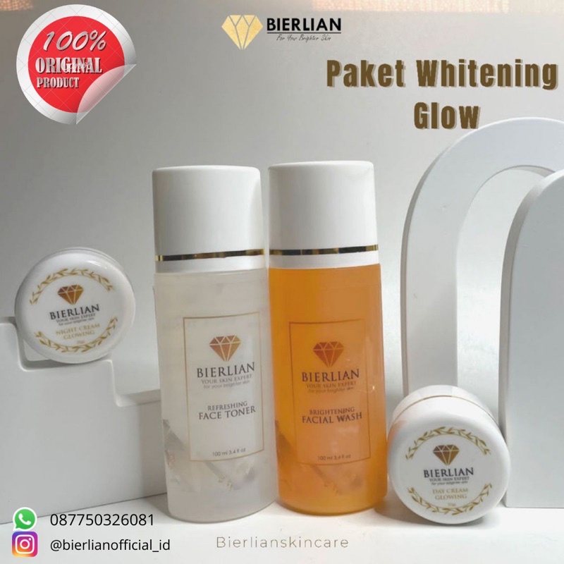 ✨BIERLIANOFFICIAL_ID , Paket CREAM WG/White Glow bierlian skincare