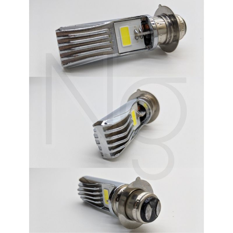 lampu utama led headlight H6 M5 high low 2 sisi COB warna hi lo bebek/matic