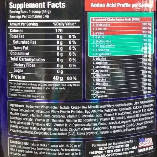 Allsports Nutrition Pro Fx Susu Suplemen Fitness Gym Whey Protein Isolate Kemasan 2 Lbs Shopee Indonesia