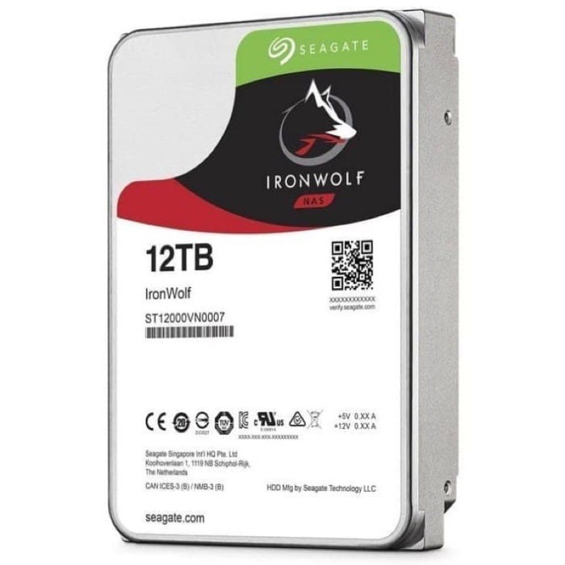 harddisk SEAGATE NAS IRONWOLF 12 TB
