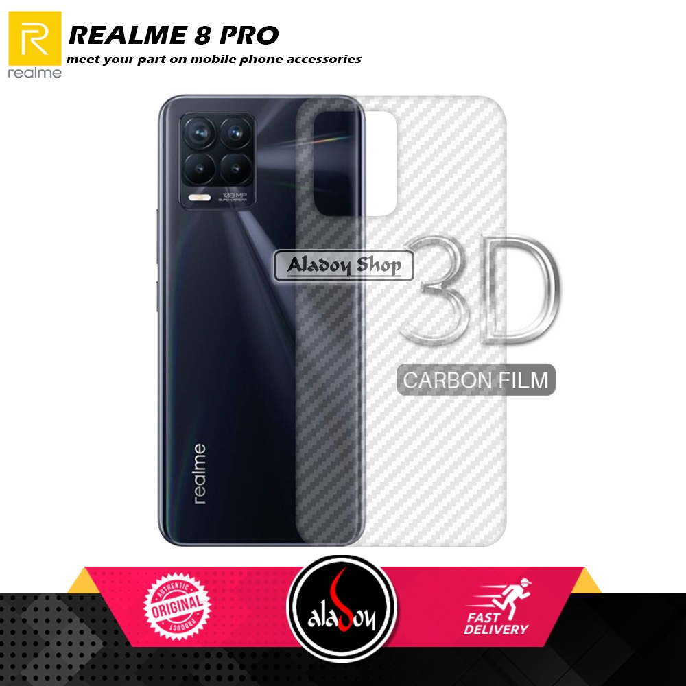 Case REALME 8 PRO Armor Fusion Transparent Casing Free Skin Carbon 3D