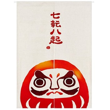 NOREN TIRAI JEPANG DARUMA INTERIOR ASIA JAPAN STYLE MOTIF PRINTING