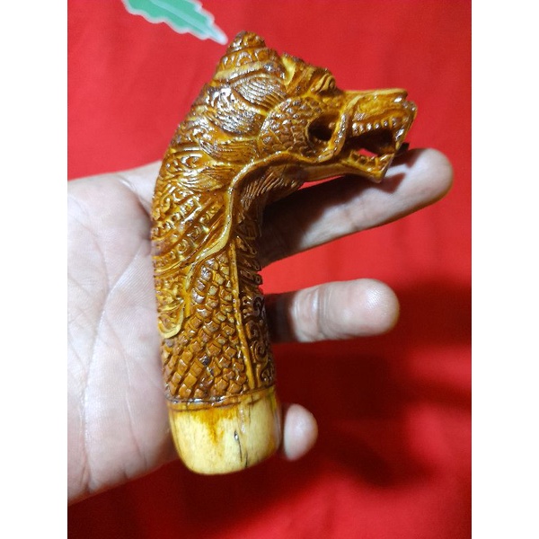 deder keris naga | hulu keris | gagang keris | handle keris antik mirip gading f24n5