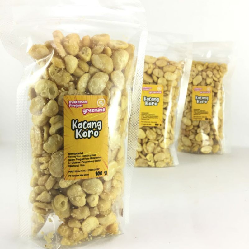 

Makro Mart Kacang Koro Kupas Asin Gurih Renyah Rasa Original Camilan Makanan Kemasan 100 Gram