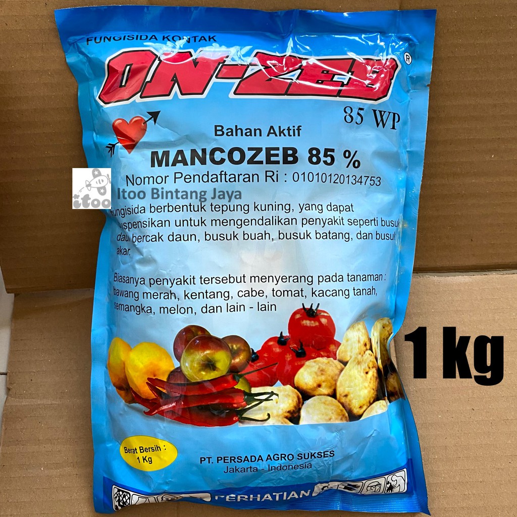 Fungisida Protektif Kontak Onzeb Mankozeb 85 WP 1 KG