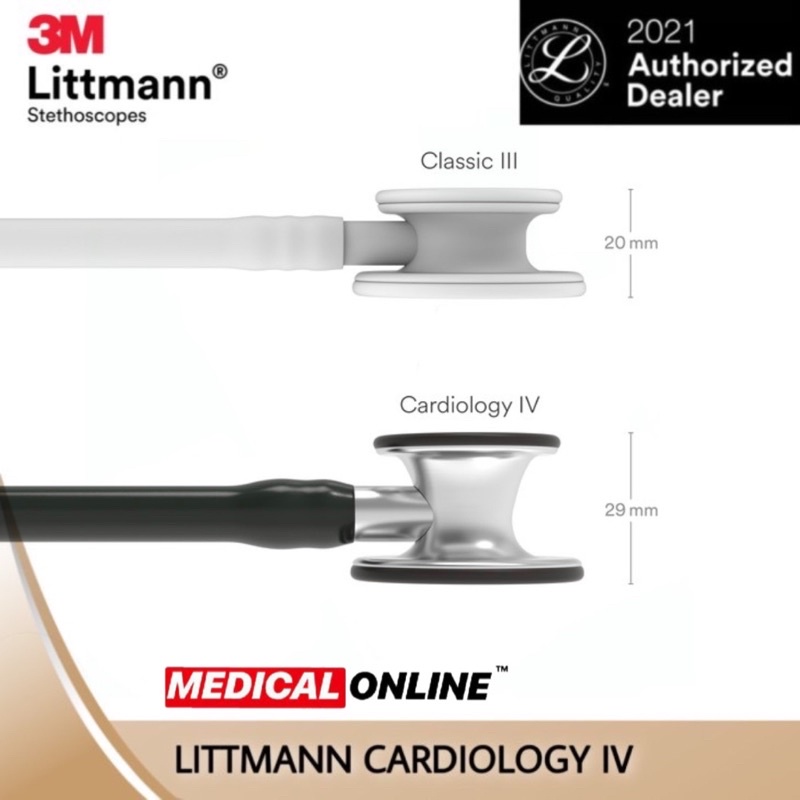 3M STETOSKOP LITTMANN CARDIOLOGY IV BLACK 6152 LITMANN LITMAN LITTMAN MEDICAL ONLINE MEDICALONLINE