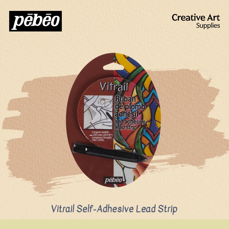 

Lem Metalik Kaca Gelas Pebeo Self Adhesive Strip Pola Kaca Patri