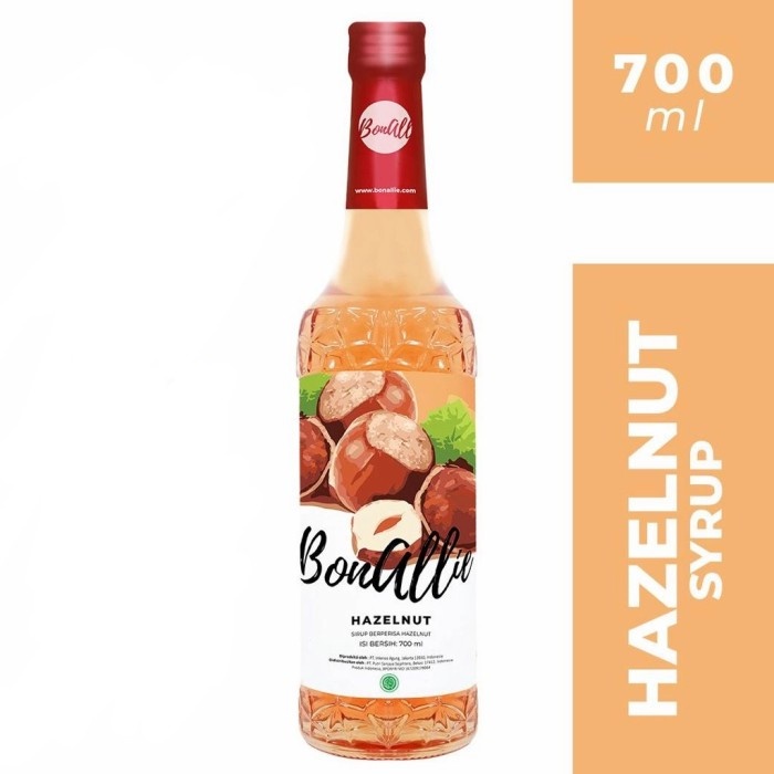 

Bonallie Premium Hazelnut Syrup 700ml Bonalie Sirup rasa Kacang Hazel