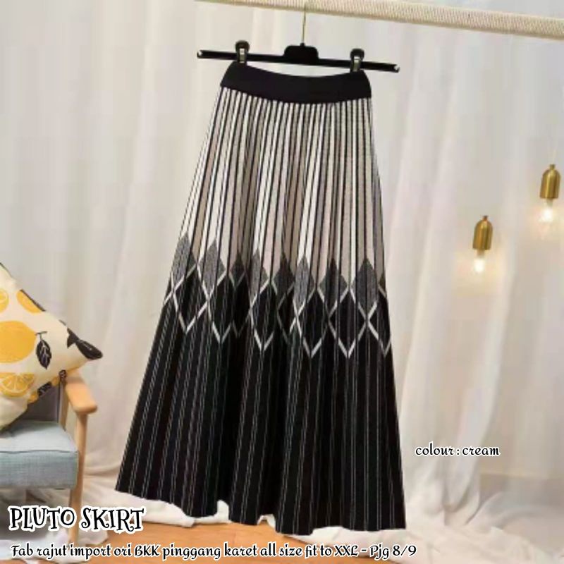 pluto skirt rajut import bkk