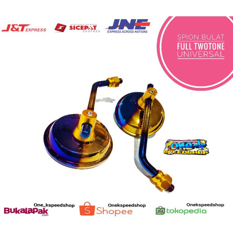 spion bulat twotone honda Yamaha beat Vario Scoopy Mio fino