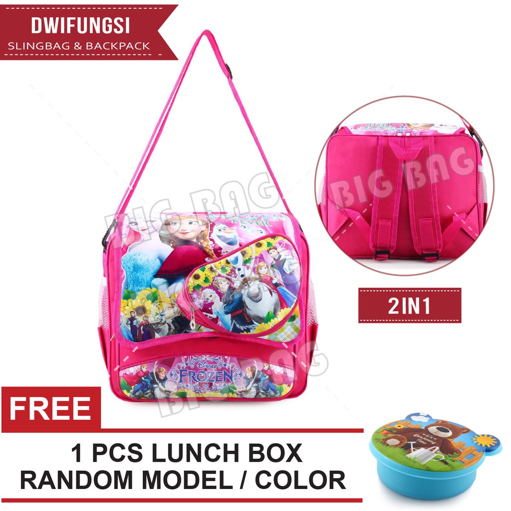 RTM - Tas Ransel dan Selempang Dwifungsi + FREE Lunchbox