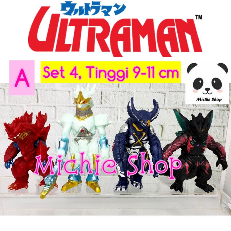 Figure Monster Ultraman (set 4 A/B) Toppers Kue Ultra Dx Collection