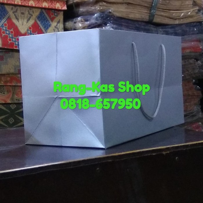 

(TERLARIS) Paperbag Kue Silver Duplex Laminating doff