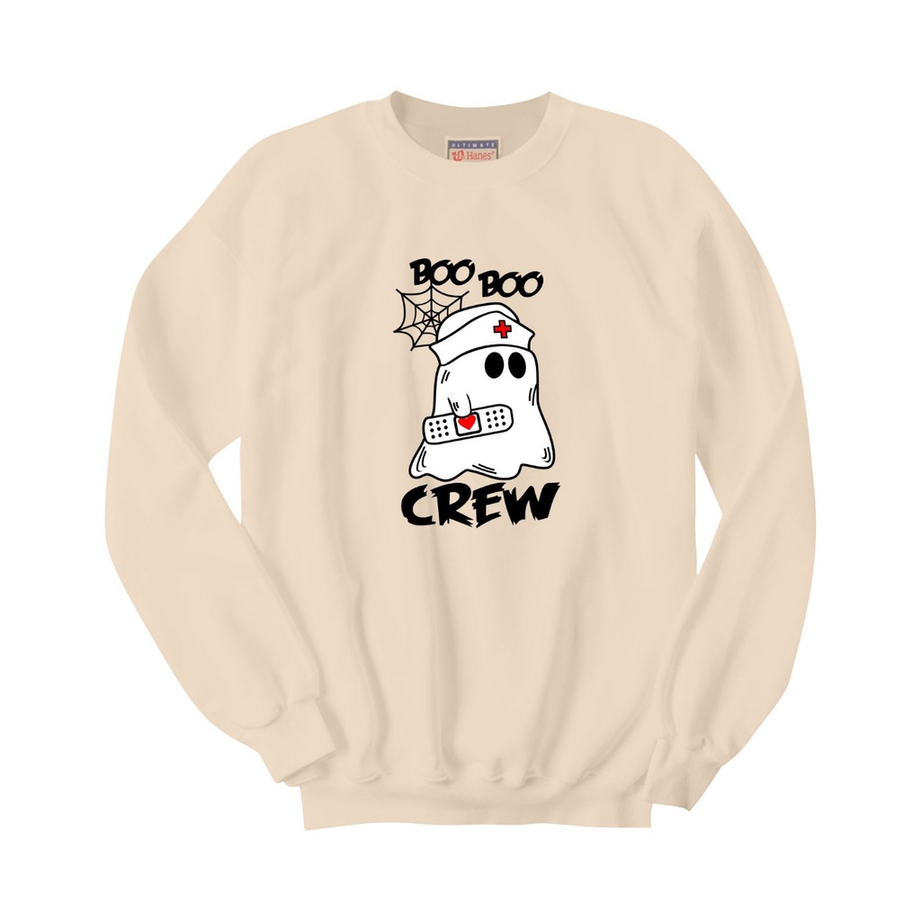 SWEATER CREWNECK BOO BOO CREW PRIA/WANITA