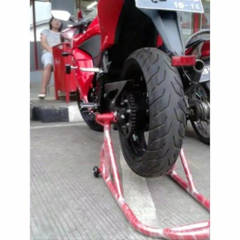 Standar Paddock Pedok Model Pipa Bulat Universal Buat Ninja/Vixion/R15/R25/Cbr/Gsx/Fu/Sonic/Mx King/Mt