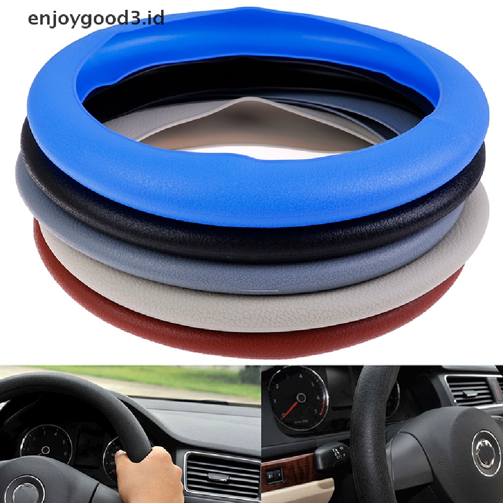 Sarung Setir Mobil Bahan Silikon Elastis Anti Slip