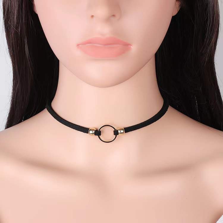 Simple Women Fashion Choker Double Layered 8340