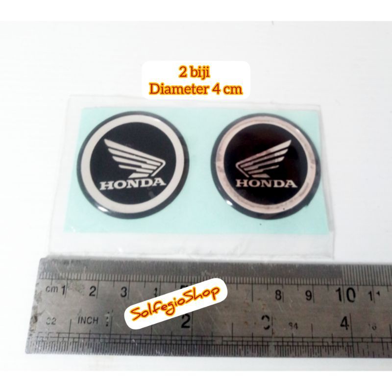Emblem stiker sayap honda stiker timbul honda sepasang