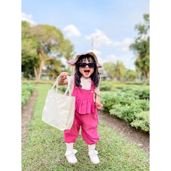 CYA Ruffle Overall Anak 1-5thn (Free Kaos Inner)