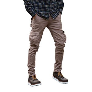 Cargo panjang khaki cowok/cowo/pria murah slimfit / Cargo panjang melar hitam mocca abu krem hijau