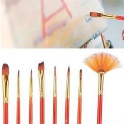 

GRACESU_ART SET BRUSH 10PCS KUAS LUKIS CAT AIR ACRYLIC OIL PAINT RED
