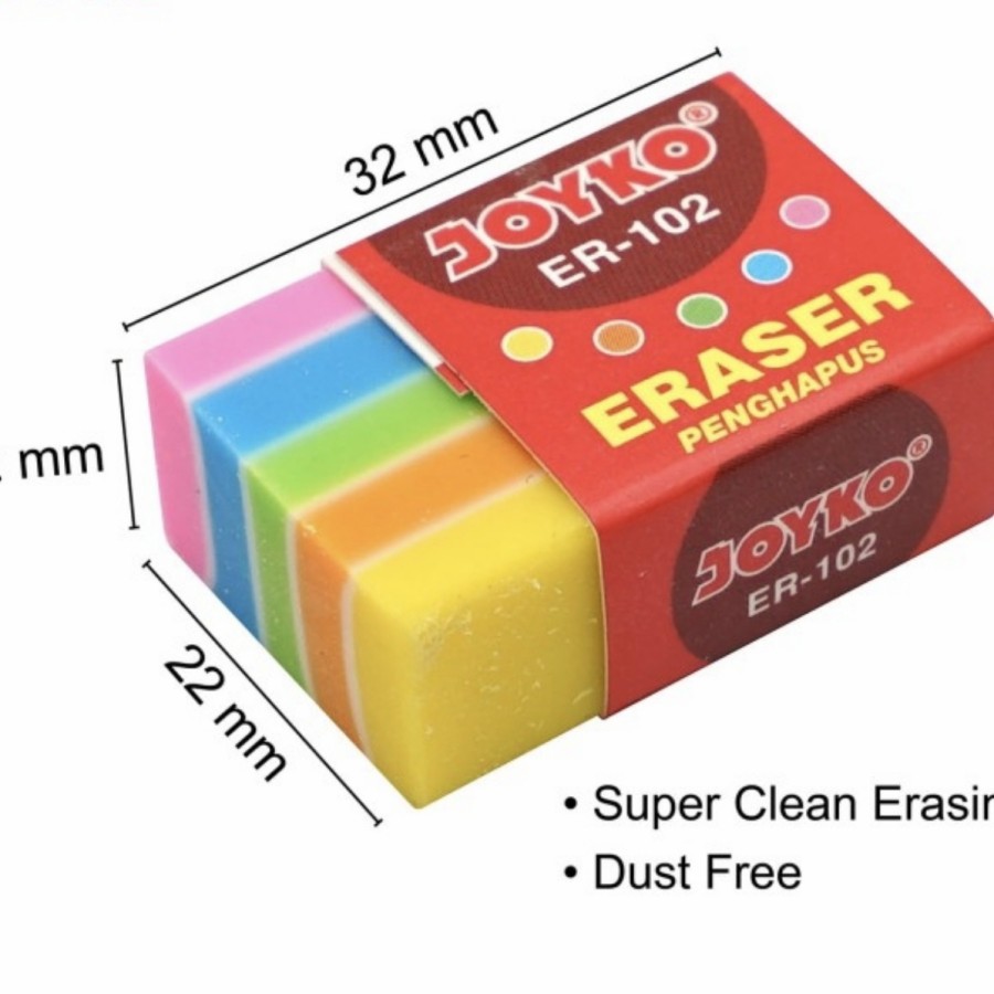 

Penghapus Pensil model lapis JOYKO bersih dust free fancy