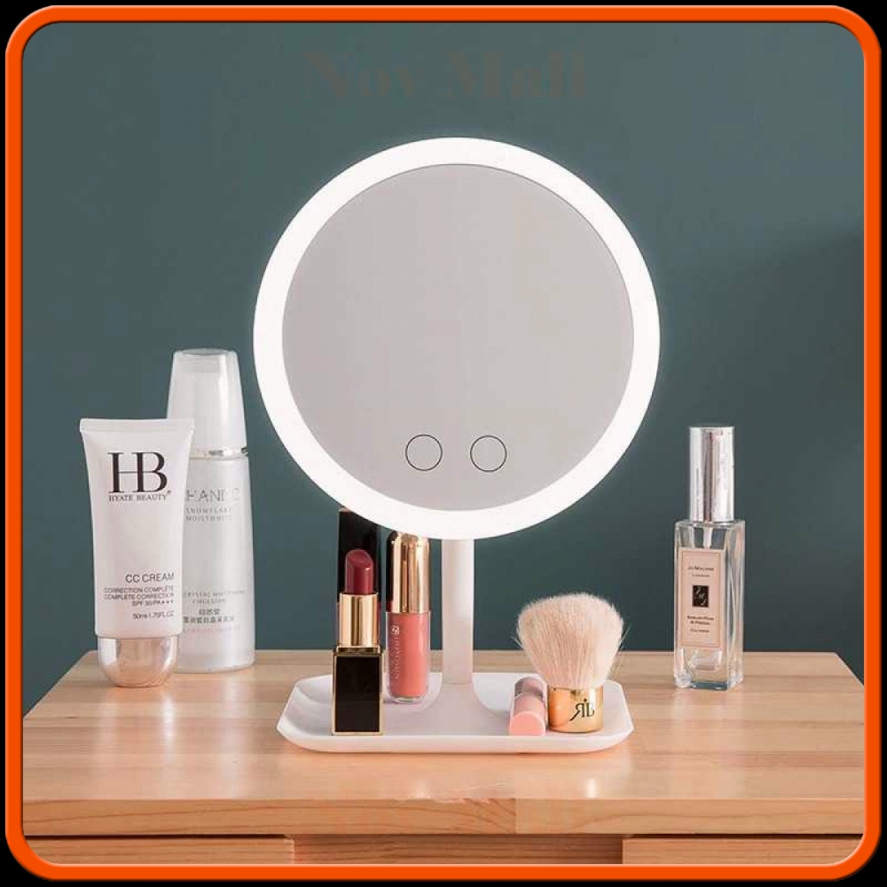 Cermin Makeup dengan Lampu LED Ring Light - HZJ-033