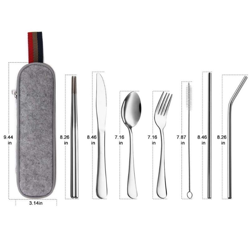 Sendok Garpu set - Sendok set lipat outdoor camping Hiking - Sendok portable korea stainless