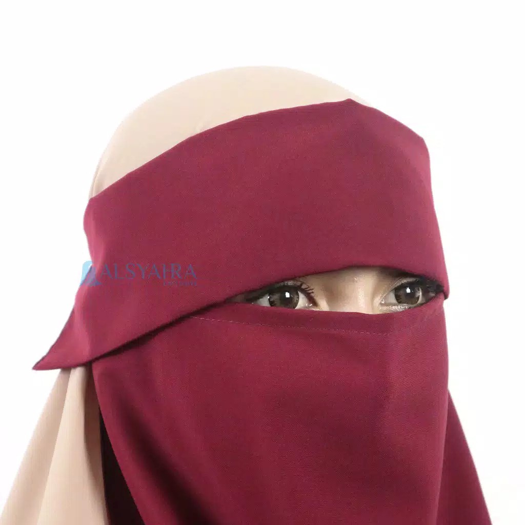 Alsyahra Exclusive Niqab Bandana Poni Wolfis Premium