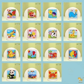 Halo Baby Store puzzle kayu anak mainan edukasi puzzle motif hewan lucu